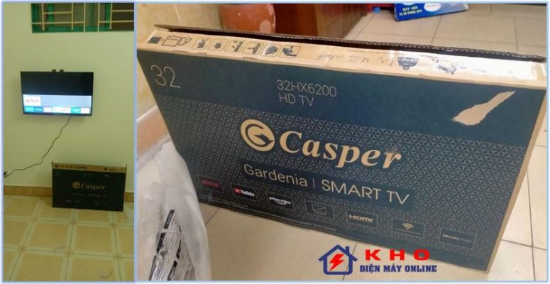 8. Kho điện máy online lắp đặt tivi Casper 75 inch cho khách hàng
