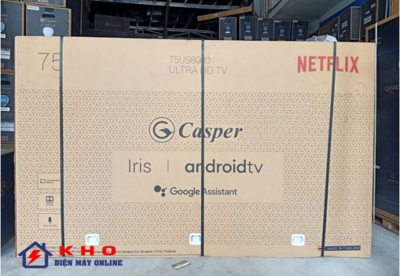 8. Kho điện máy online lắp đặt tivi Casper 75 inch cho khách hàng
