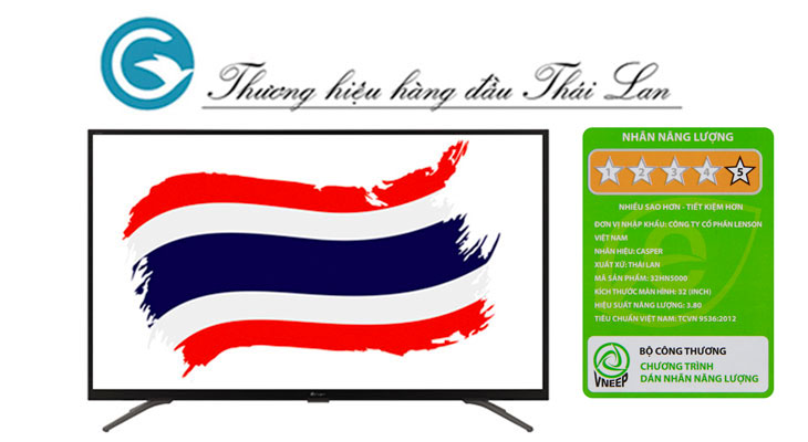 6. Tivi Casper 65 inch - thương hiệu lớn đến từ Thái Lan