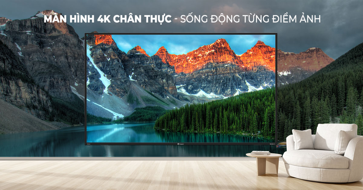 4. Tivi Casper 58 inch giá rẻ mang đến hính ảnh chân thực và âm thanh sống động