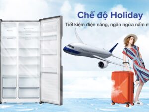 7. Chế độ Holiday giúp tủ lạnh tiết kiệm điện năng, ngăn tình trạng nấm mốc