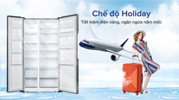 7. Chế độ Holiday giúp tủ lạnh tiết kiệm điện năng, ngăn tình trạng nấm mốc