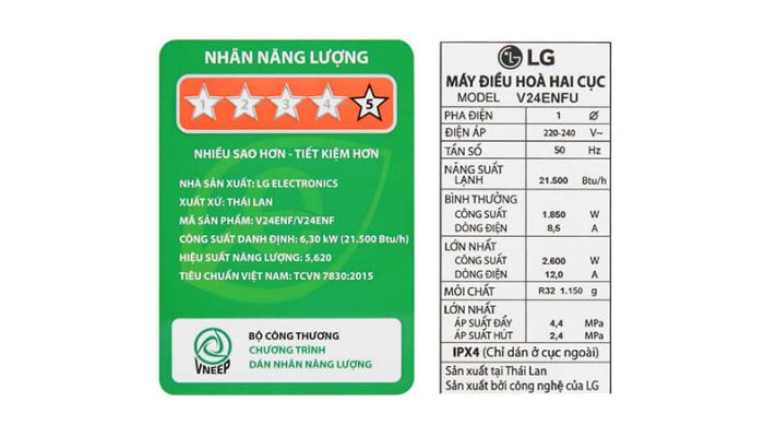 Điều hoà công suất 24000 BTU