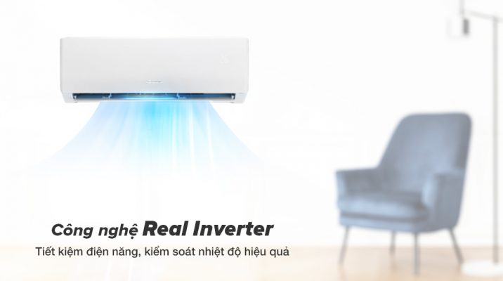 Công nghệ Real Inverter tiết kiệm điện hiệu quả 