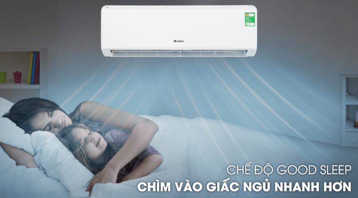 Máy lạnh Gree GWC18KD-K6N0C4 mang đến giấc ngủ ngon và sâu hơn với chế độ ngủ đêm