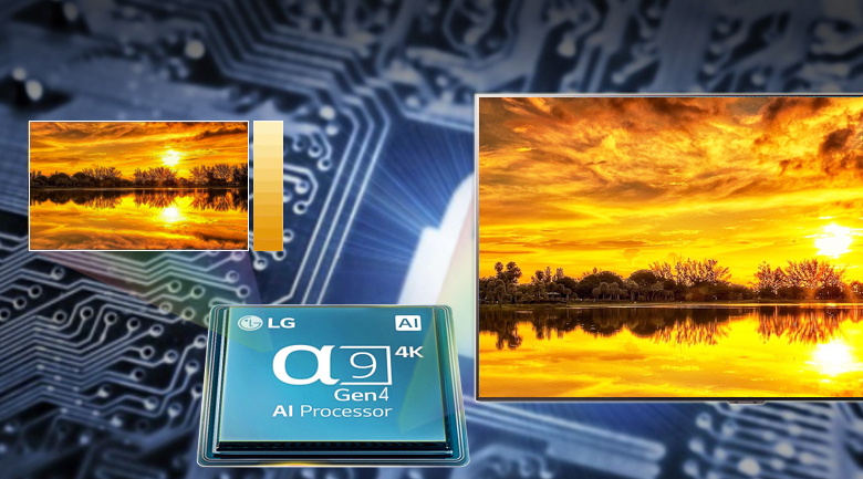 Chip α9 Gen4 AI Processor 4K mang lại hình ảnh chân thực đến từng chi tiết