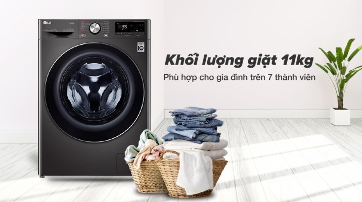 6. Khi nào nên dùng máy giặt quần áo 11kg?