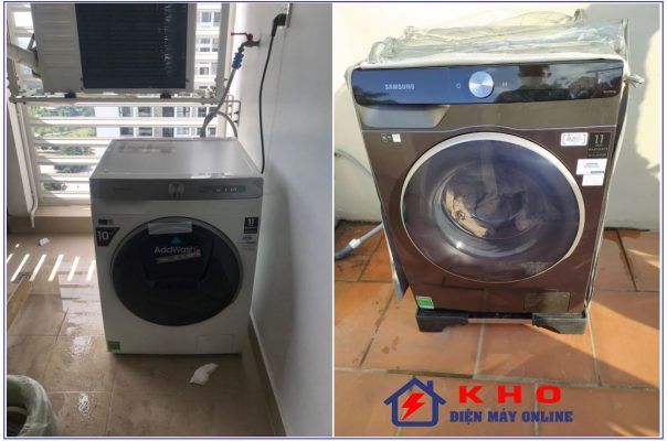 7. Hình ảnh giao máy giặt sấy Samsung cho khách hàng - Kho điện máy online
