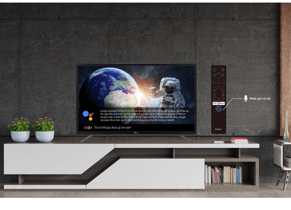 6. Tích hợp trợ lý ảo thông minh Google Assistand giúp điều khiển TV dễ dàng