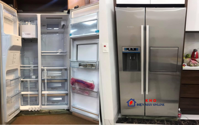 Hình ảnh lắp đặt tủ lạnh Bosch bởi Kho điện máy Online