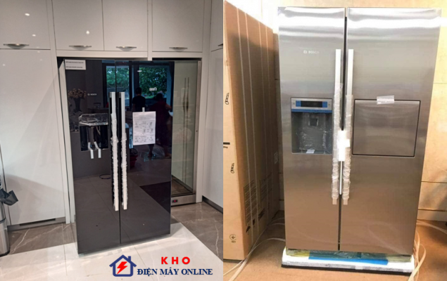 Hình ảnh lắp đặt tủ lạnh Bosch bởi Kho điện máy Online
