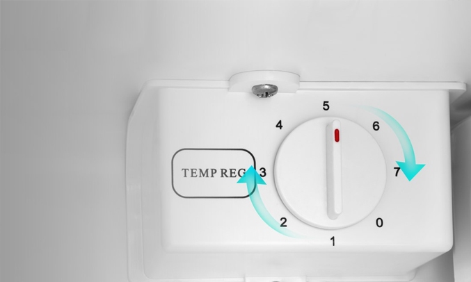 6. Khả năng điều chỉnh nhiệt độ linh hoạt tiện ích của tủ lạnh casper mini