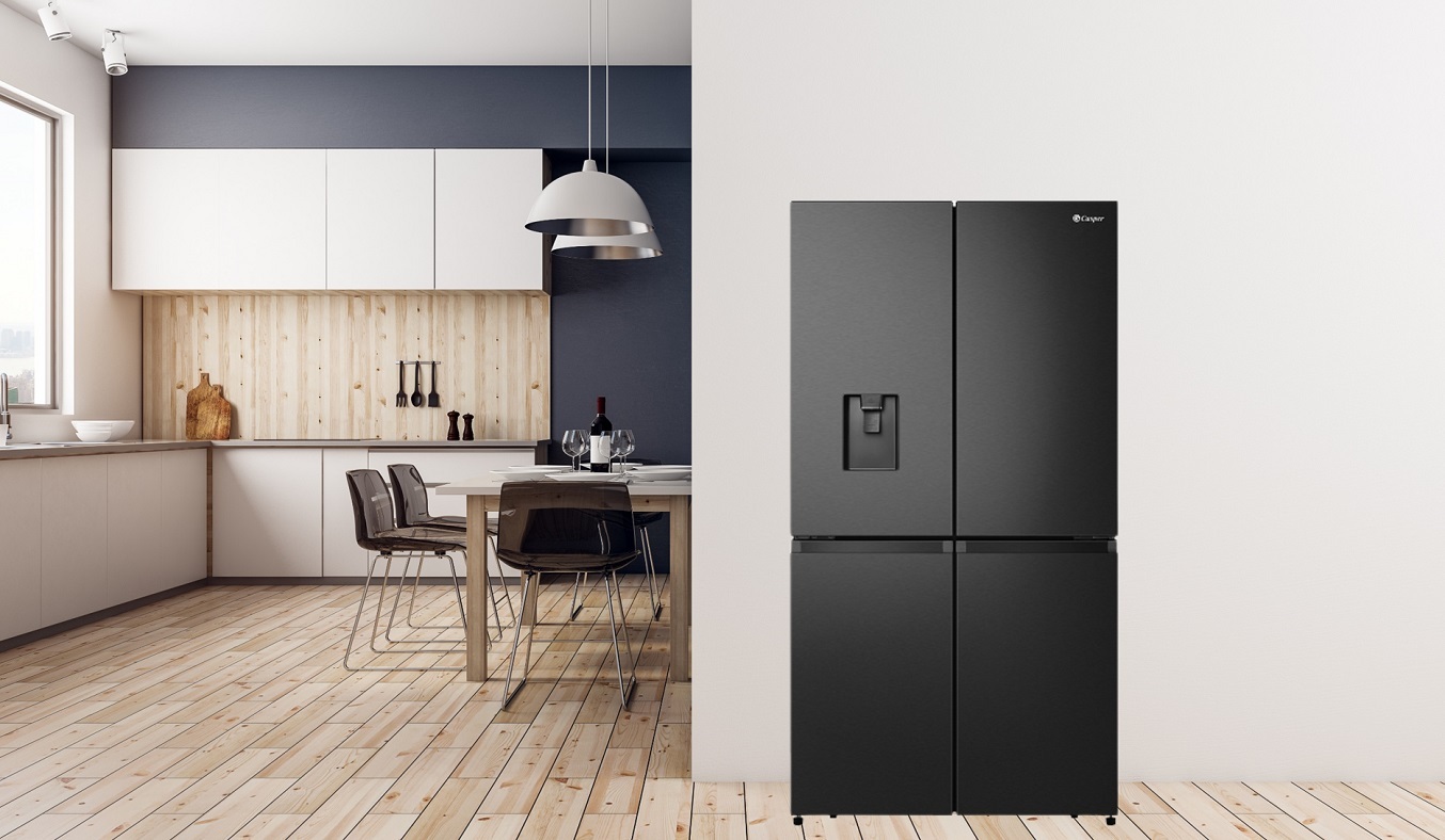 Tủ lạnh Casper multidoor RM-680VBW có thiết kế với những đường nét tinh tế