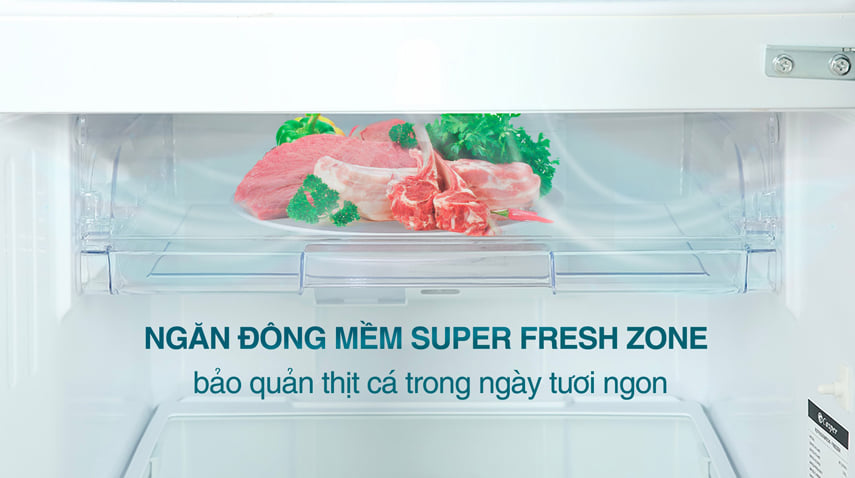 6. Tủ lạnh Casper thông minh sở hữu ngăn đông mềm Super Fresh Zone tiện dụng