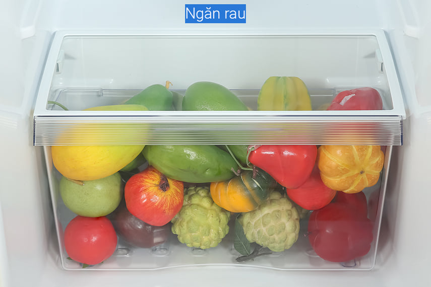 8. Tủ lạnh có ngăn rau củ rộng, nhiều chỗ, có thể điều chỉnh độ ẩm linh hoạt