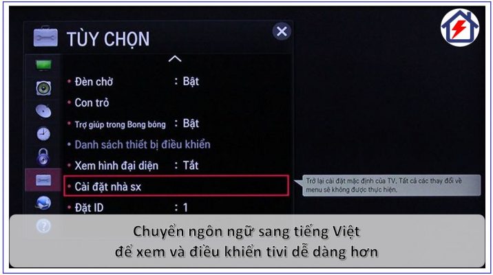 Chuyển ngôn ngữ tivi LG sang tiếng Việt sẽ dễ điều khiển TV