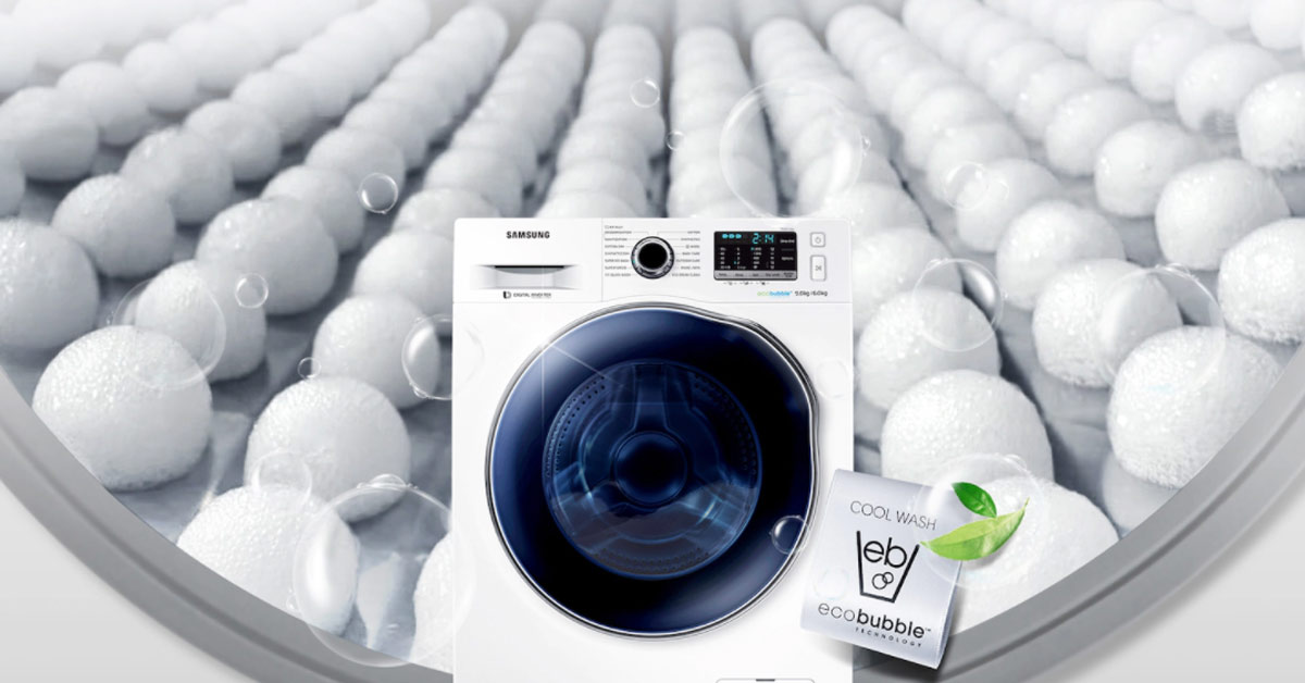 Công nghệ giặt bong bóng Eco Bubble đánh bật mọi vết bẩn cứng đầu