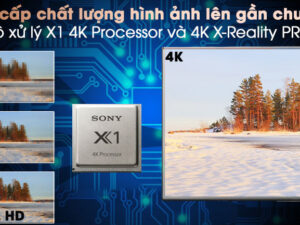 Tivi KD-65X80J/S nhờ Chip X1 4K HDR Processor và 4K X-Reality PRO mang lại hình ảnh sống động, bắt mắt