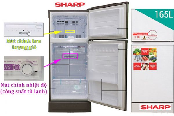 Cách chỉnh nhiệt độ tủ lạnh Sharp