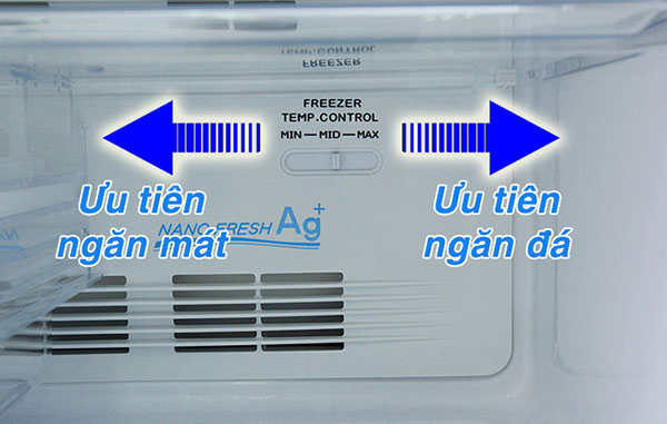 2. Hướng dẫn sử dụng các nút điều chỉnh nhiệt độ tủ lạnh Casper