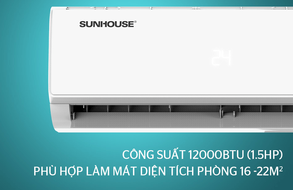 2. Máy lạnh Sunhouse inverter 1HP SHR AW12IC610 làm mát hiệu quả ở diện tích 20m2 trở xuống