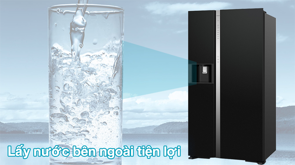Các tính năng tiện ích thông minh của tủ lạnh Hitachi Side By Side R-SX800GPGV0 GBK 573 lít