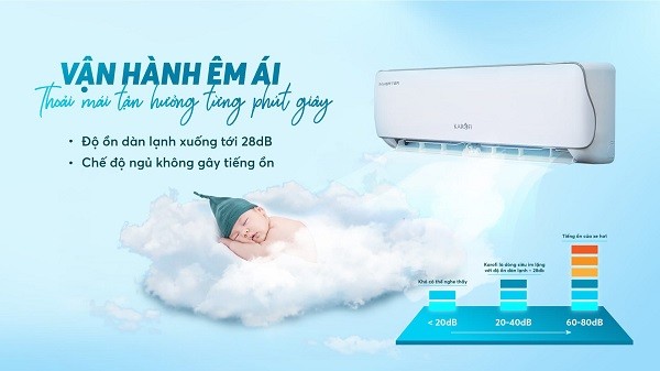Không để trẻ con nằm thẳng vào hướng gió thổi điều hoà Karofi