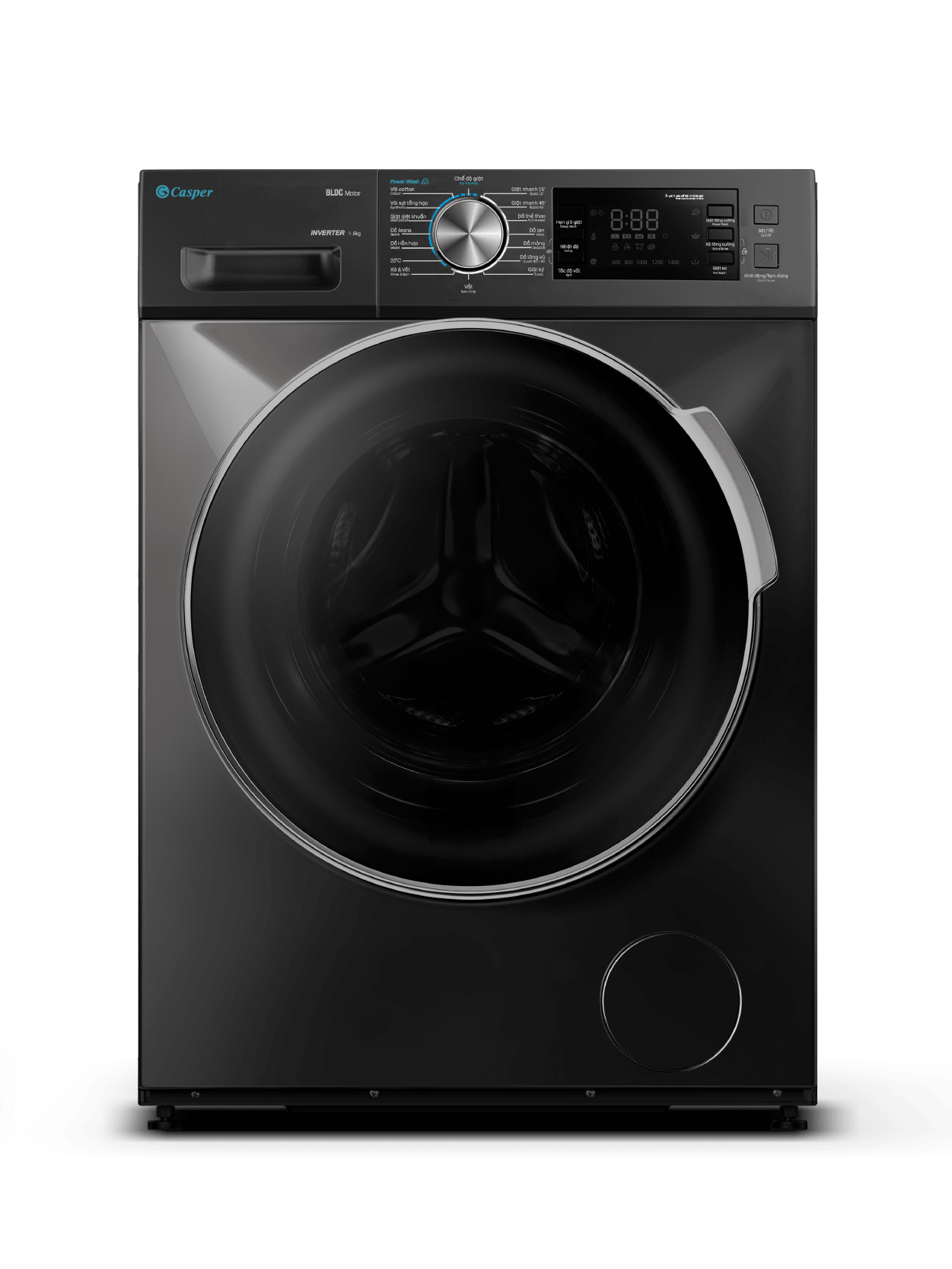 2. Máy giặt Casper WF-95I140BGB hiện đại, dễ dàng sử dụng