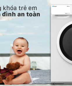 Máy giặt giá rẻ WF-95I140BWC tinh tế với tính năng khoá trẻ em tránh trẻ táy máy