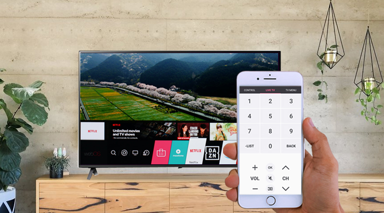 Dễ dàng điều khiển tivi LG thông qua điện thoại linh hoạt với LG TV Plus 