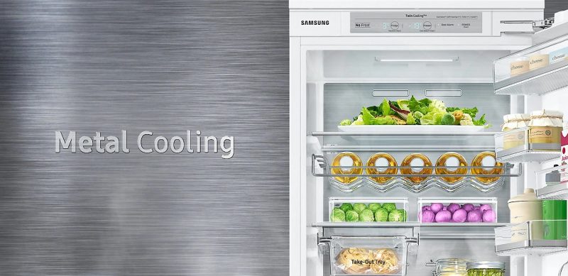 Giảm thất thoát nhiệt bên trong tủ Multidoor nhờ tấm giữ nhiệt kim loại Metal Cooling