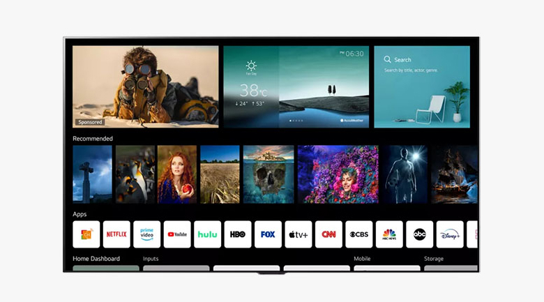Tivi LG 65A1PTA sở hữu hệ điều hành thân thiện với người dùng