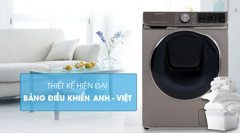 Samsung WD10N64FR2W/SV - Máy giặt sấy sở hữu thiết kế sang trọng