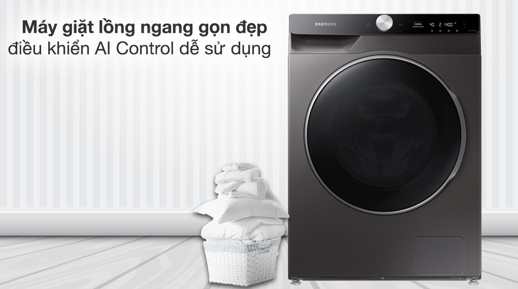 Thiết kế hiện đại và sang trọng của dòng máy giặt sấy Samsung