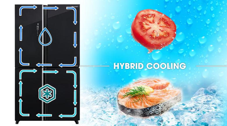 3. Hệ thống làm lạnh kép Hybrid Cooling giúp tủ lạnh nhanh siêu tốc đến bất ngờ