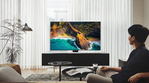1. Tivi Samsung QA75QN85B cho trải nghiệm hình ảnh hoàn ảo với thiết kế tinh xảo, màn hình siêu mỏng