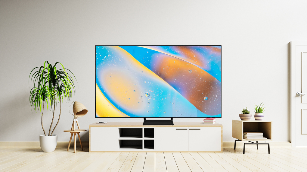 2. Thiết kế tivi Samsung QA75Q60B sang trọng cho khong gian nội thất của bạn