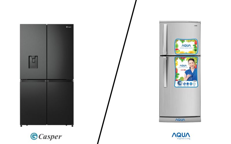 So sánh tủ lạnh Aqua và Casper