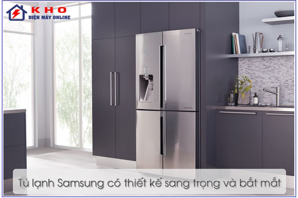 Tủ lạnh Samsung có thể đặt ở bất kỳ đâu cũng tôn lên nét sang trọng, hiện đại cho không gian nhà bạn.