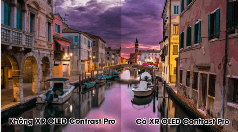 2. Công nghệ tương phản XR OLED Contrast Pro mang đến độ tương phản cao trong từng cảnh quay