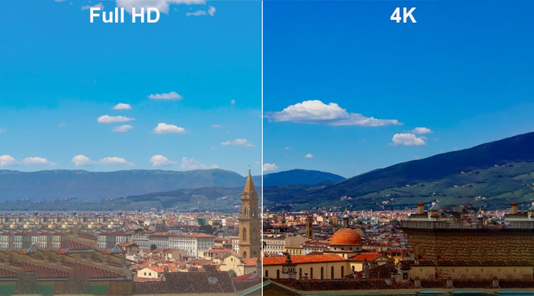 4. Công nghệ hình ảnh Ultra HD 4K giúp bạn có thể thưởng thức những khung hình sắc nét, mượt mà