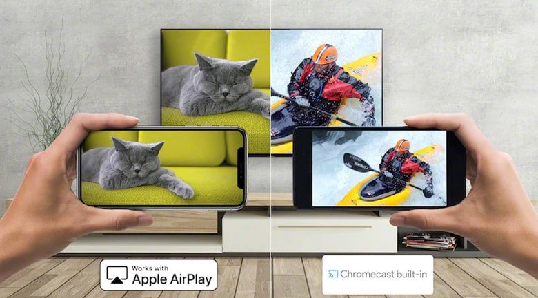 10. Chiếu hình ảnh từ điện thoại lên TV nhờ Chromecast và Airplay 2