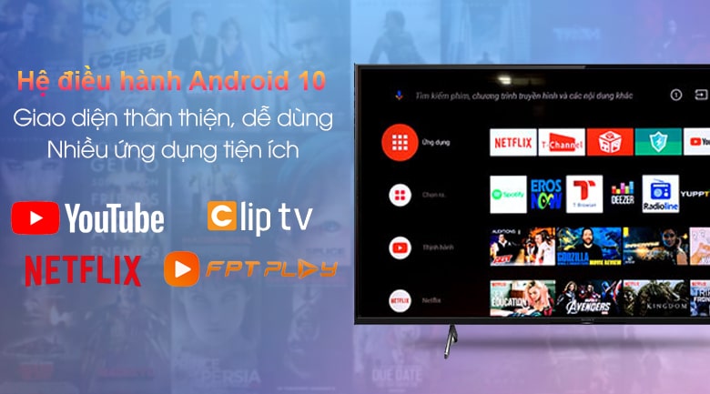 Tivi Sony XR65X90J cùng hệ điều hành Android 10 dễ dàng sử dụng