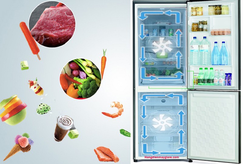 Trang bị công nghệ làm lạnh kép trên tủ lạnh Hitachi R-B330PGV8-BBK