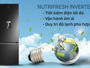 3. Tủ lạnh EBB3462K-H sở hữu công nghệ NutriFresh Inverter tiết kiệm điện hiệu quả