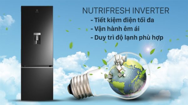 2. Công nghệ NutriFresh Inverter trên tủ lạnh EBB3402K-H giúp tiết kiệm điện hiệu quả