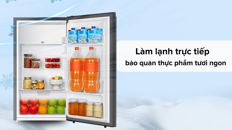 2. Tủ lạnh Electrolux 94 lit có công nghệ làm lạnh hiện đại, bảo quản thực phẩm