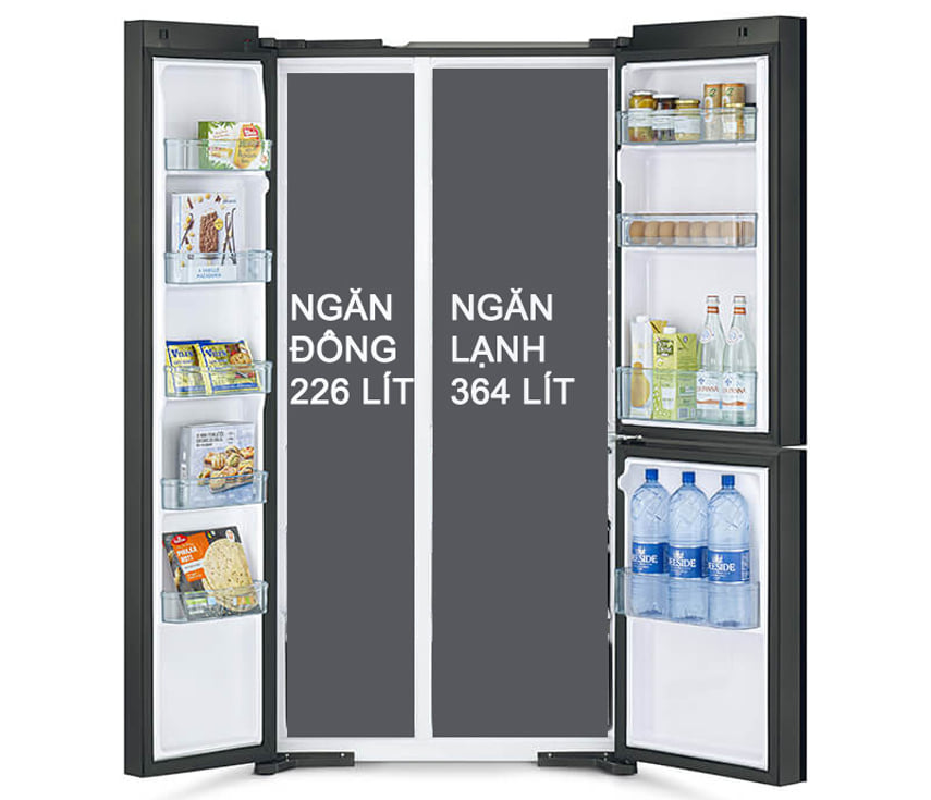 Tủ lạnh dung tích lớn lưu trữ nhiều thực phẩm hơn