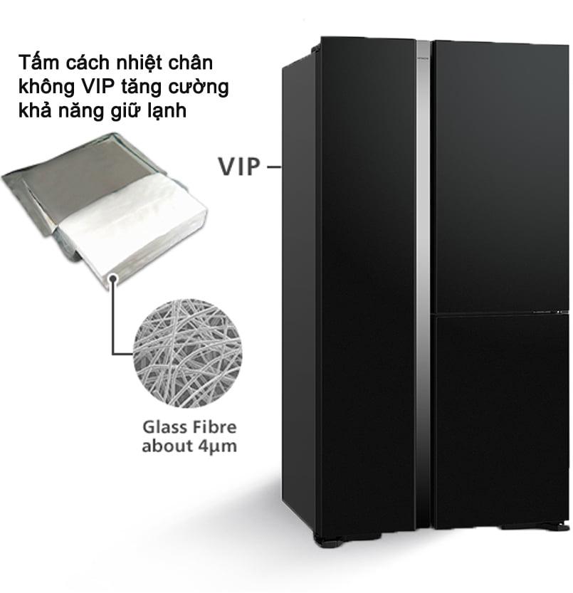 Tấm cách nhiệt chân không VIP nâng cao khả năng giữ nhiệt cho tủ lạnh Hitachi