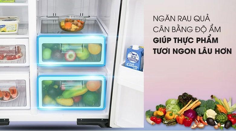 Ngăn rau quả riêng biệt của tủ lạnh giữ ẩm tối ưu